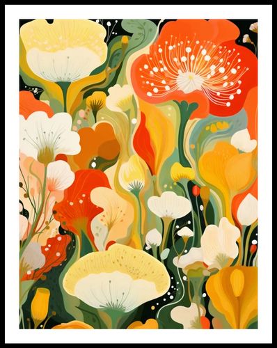 Plakat 50x65cm Kwiatowy Raj na Arena.pl