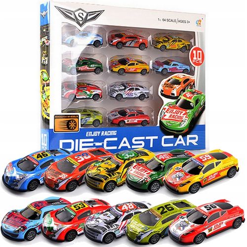 DUŻY ZESTAW SAMOCHODÓW METALOWE RESORAKI AUTKA AUTKO Z NAPĘDEM + AKCESORIA na Arena.pl