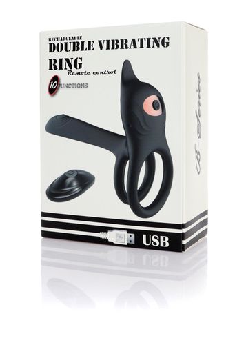 Stymulator - Double Vibrating Ring - Usb 10 Functions / Remote Control na Arena.pl