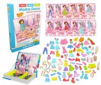 Układanka magnetyczna Modna Dama dla dzieci 3+ ubieranka moda ubrania 72w1
