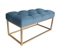 Ławka CHESTERFIELD LOFT podstawa złota pufa podnóżek MG33