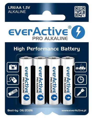 4 X BATERIA AA DUŻE PALUSZKI everActive na Arena.pl