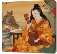 Obraz 70x70cm Muzyka i Poeci