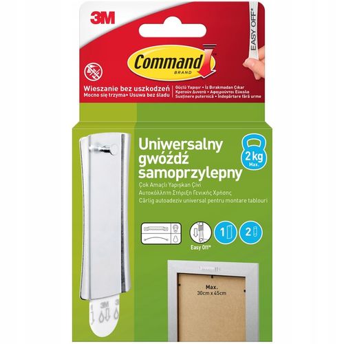 Haczyki Samoprzylepne Command do obrazów bez wiercenia do 2 kg zestaw na Arena.pl