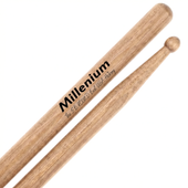 Pałki pałeczki perkusyjne Hikora Naturalne Millenium 5B Hickory Round