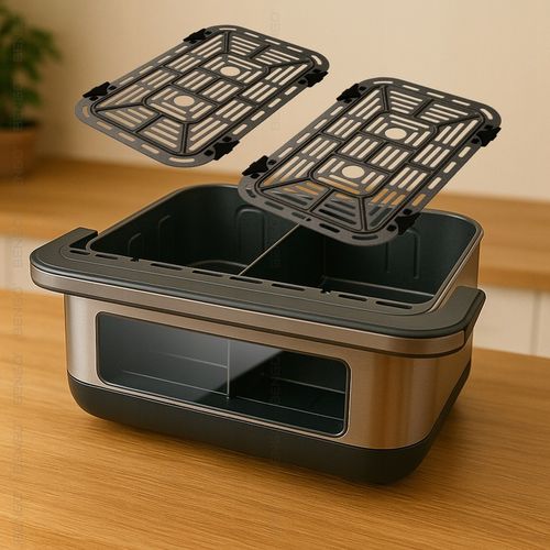 Frytkownica beztłuszczowa RODZINNA dual AIRFRYER 10L 2800W WiFi Tuya na Arena.pl