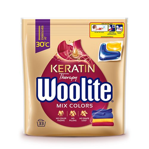 woolite żelowe kapsułki do prania z keratyną do kolorów 33 szt na Arena.pl