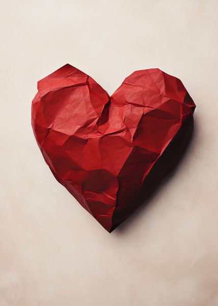 Plakat 50x70cm Kreślone Serce zdjęcie 1