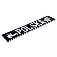 Tablica rejestracyjna indywidualna POLSKA truck