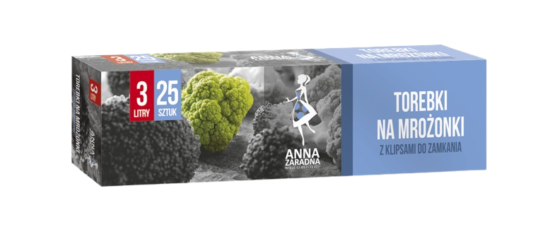 ANNA ZARADNA Torebki na mrożonki 3L 1op zdjęcie 1