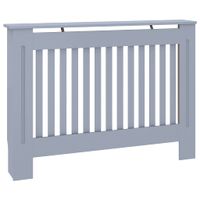 Osłona na kaloryfer, antracytowa, 112x19x81,5 cm, MDF