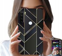 ETUI DO XIAOMI NOTE 8T - ZŁOTE RAMKI, ELEGANCKIE WZORY + SZKŁO