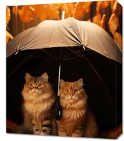 Obraz 50x60cm Jesienny Koci Schron