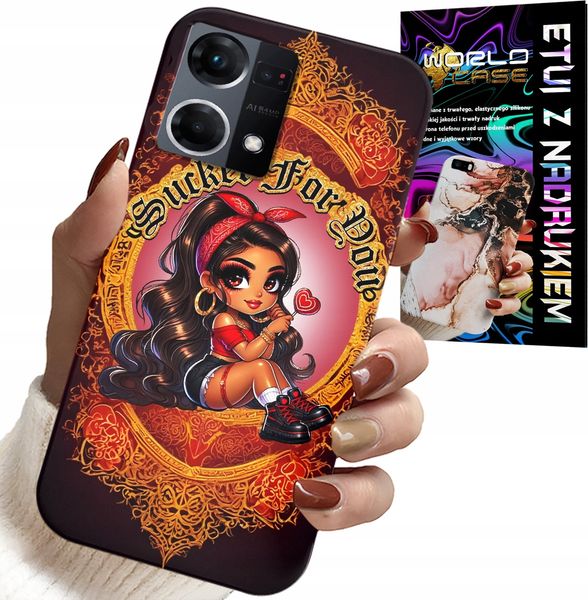 ETUI DO OPPO RENO7 4G - SUCKER FOR YOU MODNE LALKA CASE + SZKŁO zdjęcie 1