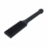 sportsheets edge spiked paddle black - silikonowa paletka z kolcami