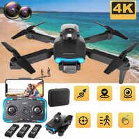 SKŁADANY DRON FOTOGRAFIA LOTNICZA 4K HD PODWÓJNY APARAT QUADCOPTER