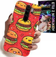 ETUI DO XIAOMI NOTE 8 PRO - SŁODKIE UŚMIECHNIĘTE BURGERY POKROWIEC