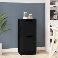 Szafka, czarna, 30x30x70 cm, materiał drewnopochodny