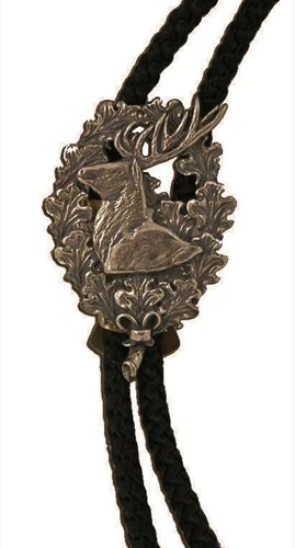 Krawatnik myśliwski - bolo z brązu Jeleń Byk na Arena.pl