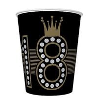 kubki papierowe 250ml hollywood style 18-stka 8szt. 79-50