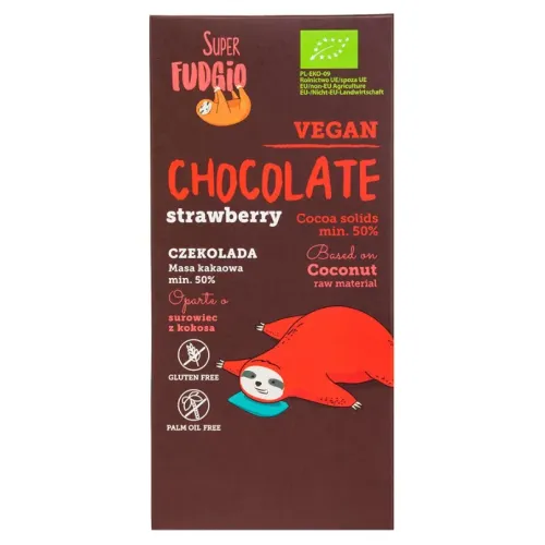 Czekolada Truskawkowa Super Fudgio BIO 80g na Arena.pl