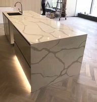 Blat kuchenny 3cm biały marmur z wycięciem na zlew