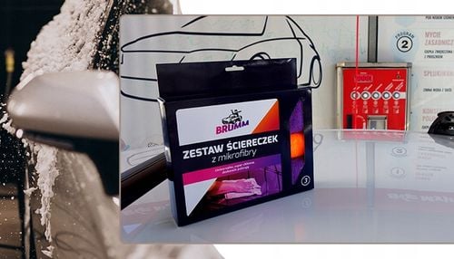 MIKROFIBRA BRUMM ZESTAW ŚCIERECZEK Z MIKROFIBRY 3 szt UNIWERSALNE na Arena.pl