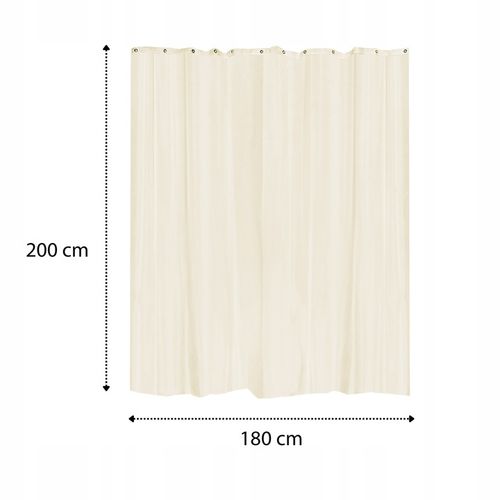 ZASŁONKA PRYSZNICOWA KOTARA NAD WANNĘ JASNA ERCU WYTRZYMAŁA POLIESTER MODNA na Arena.pl
