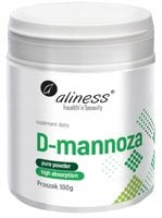 Aliness D-MANNOZA Proszek 100g UKŁAD MOCZOWY Niski indeks glikemiczny VEGE