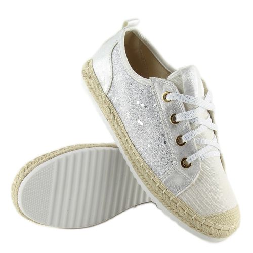 Trampki espadryle sznurowane białe white r.37 na Arena.pl