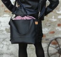 Torba klasyczna czarna z kominem