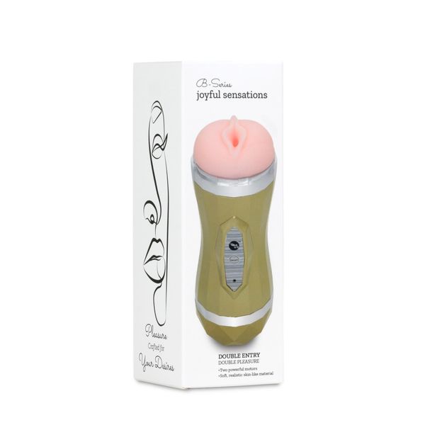 Masturbator-Vagina Double Delight 35 Function Usb zdjęcie 9