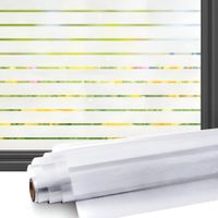 Folia okienna samoprzylepna matowa paski UV 90x200 cm bez kleju