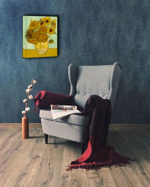 Słoneczniki, Vincent van Gogh - obraz na płótnie 60x80 cm zdjęcie 2