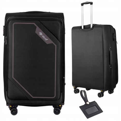 Walizka średnia podróżna M i GRATIS materiałowa miękka pojemna 23" codura na Arena.pl