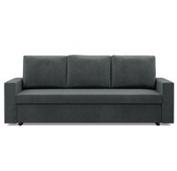 Kanapa 3 osobowa, BLOM, velvet, 220x92x92 cm, ciemny szary | TYLETEGOTU