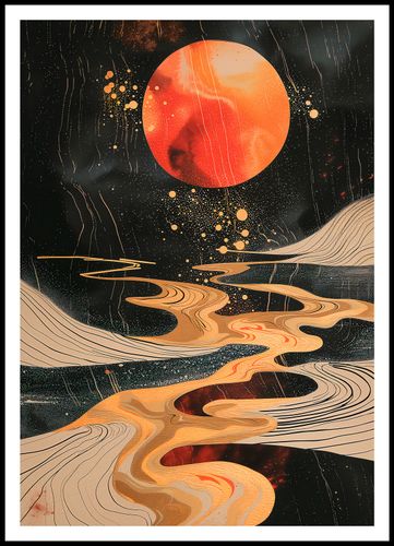 Plakat 70x100cm Planetarny Taniec na Arena.pl