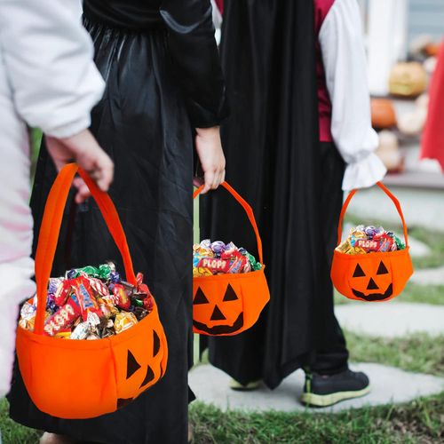 Yisscen Zestaw 6 torebek na Słodycze na Halloween ze Wzorem Dyni na Arena.pl
