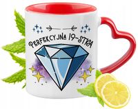 19 Urodziny Czerwony Z Uszkiem W Kształcie Serca Na Prezent