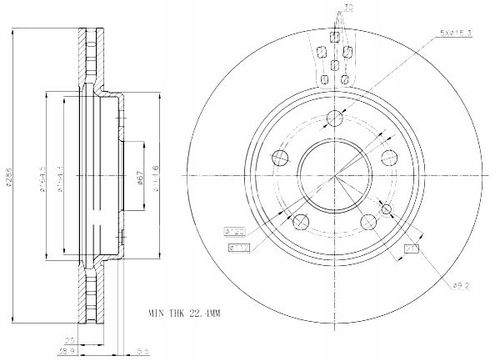 TARCZA HAM. DB P. W245 B-KLASA MAXGEAR na Arena.pl