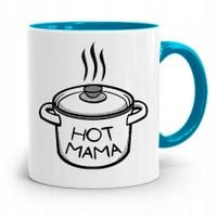Kubek Błękitny Dla Mamy Hot Mama Prezent Z Nadrukiem Ze Zdjęciem