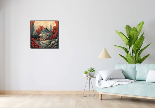 Plakat 60x60cm Idylla Rustykalna na Arena.pl