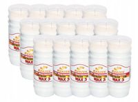 ZNICZE PARAFINOWE WKŁADY 3 DNI 72 h KERZEN 15 SZT