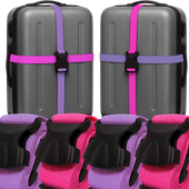 4X PAS ZABEZPIECZAJĄCY DO WALIZKI TORBY BAGAŻU MOCNY PASEK SPINAJĄCY BAGAŻ