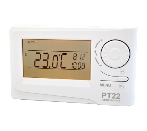 Termostat programowalny Elektrobock PT22 - przewodowy na Arena.pl