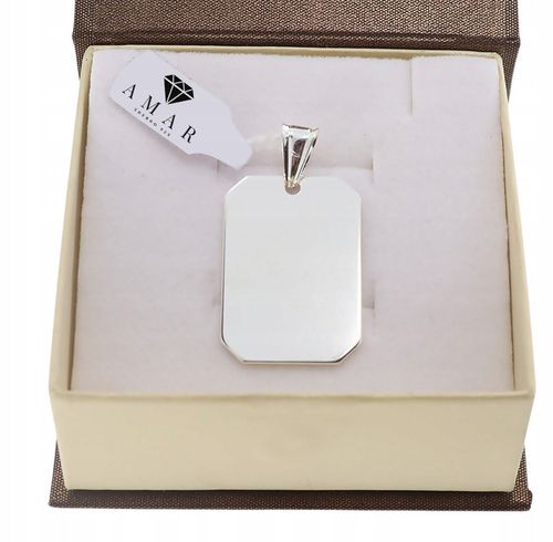 SREBRNY SOLIDNY NIEŚMIERTELNIK PR. 925 + GRAWER GRATIS - GRAWER ZDJĘCIA na Arena.pl