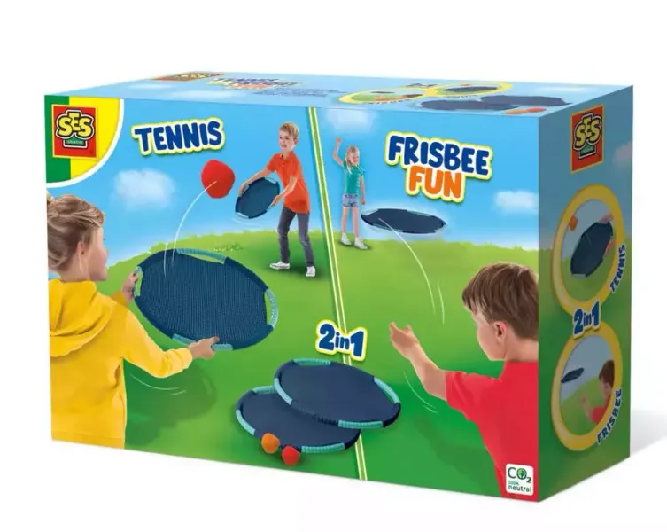 Zabawa w tenisa i frisbee zdjęcie 1