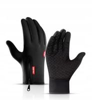 Rękawiczki termiczne ocieplane termoaktywne zimowe czarne damskie