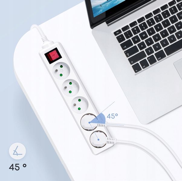 Przedłużacz Listwa Zasilająca 5 Gniazda 1.5M zdjęcie 2