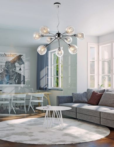 Dixi zwis 9x40W E14 chrom na Arena.pl